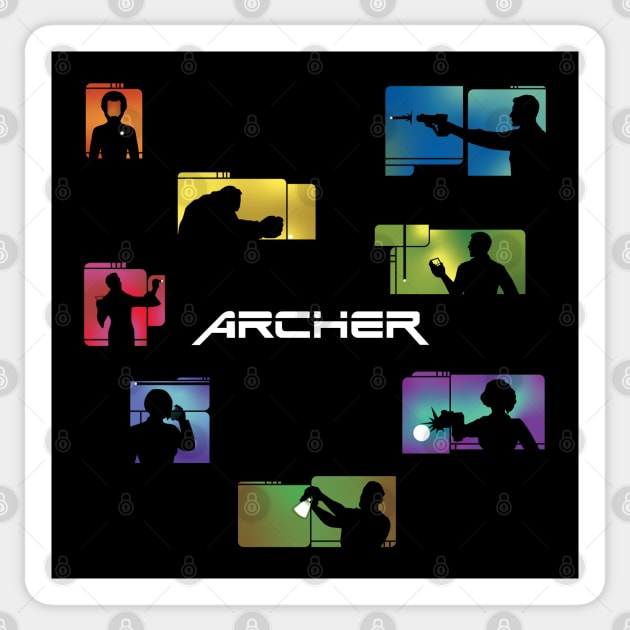 Archer 1999 Sticker by Universe Design